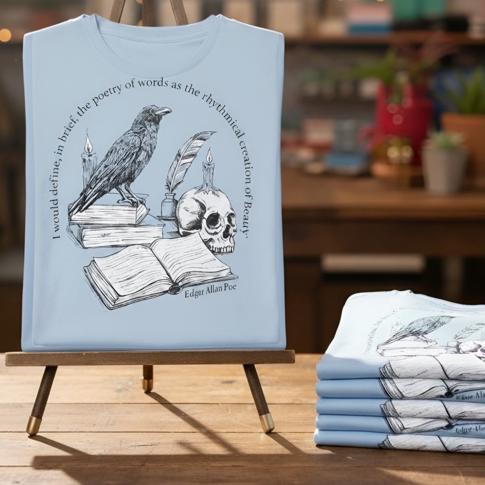 TORRID "Edgar Allen Poe" Classic Heritage Jersey Crew Tee NWT Size 3X - Picture 6 of 10